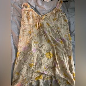 So yellow mini dress size L